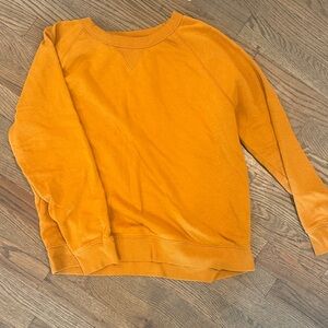 Old Navy Women's Vibrant Orange Crew Neck Sweater